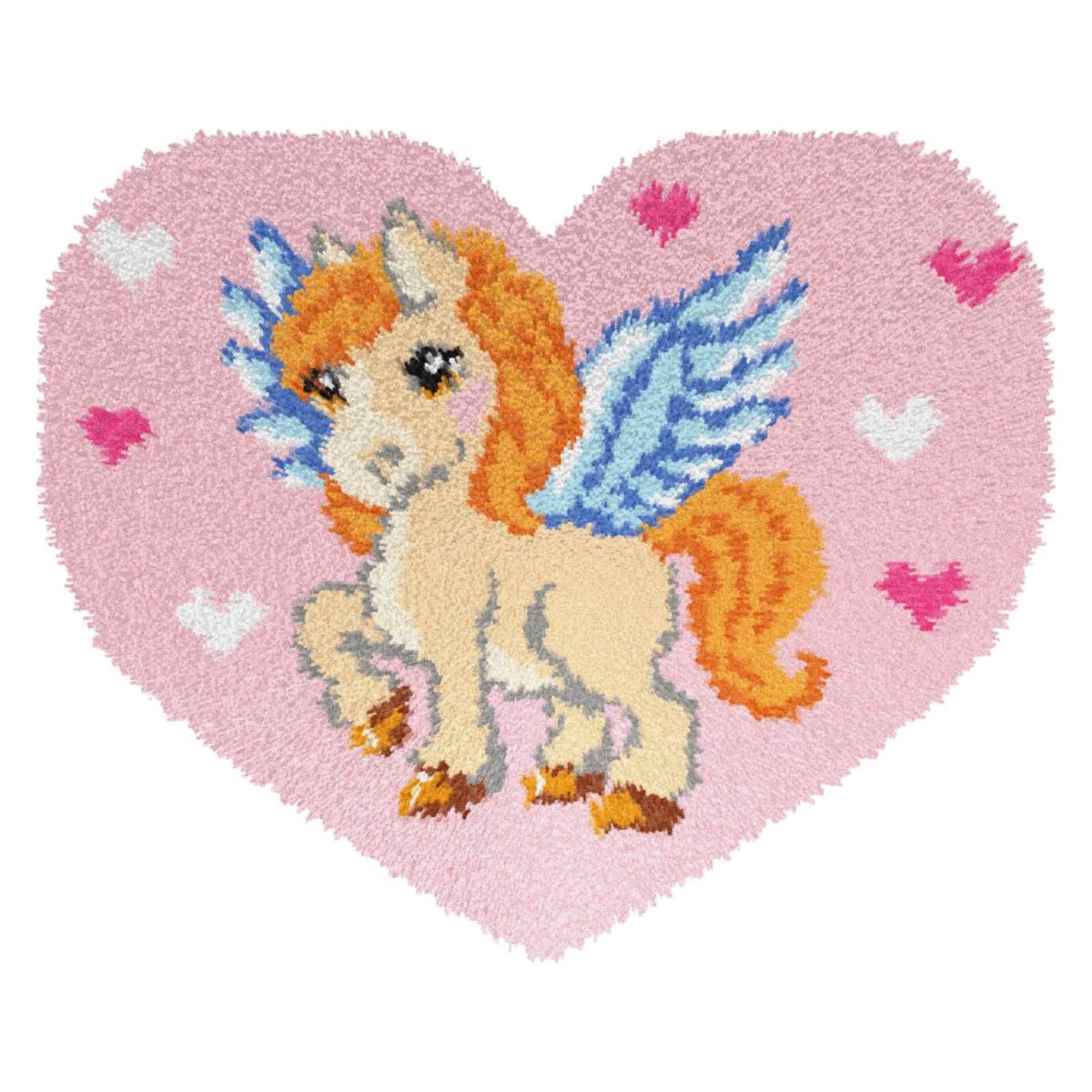 Orchidea Latch Hook Rug Kit Pegasus